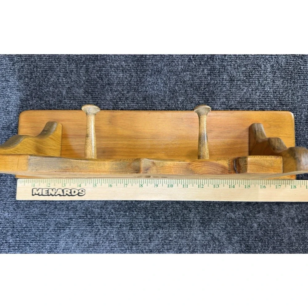 Wood N Creations Wall Shelf Peg Rack Rustic Heart Country Farmhouse 18